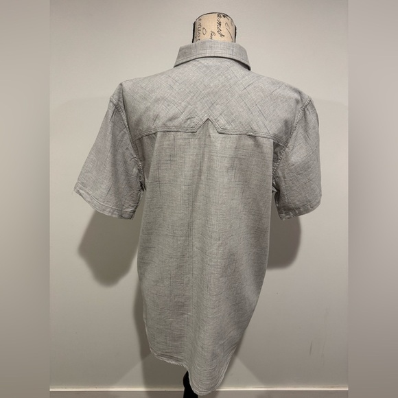 Moonshine Spirit Shirt Men’s Medium Gray Pearl Snap Button Up Casual Western - Picture 3 of 11